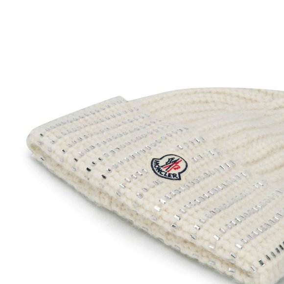Moncler embellished knit hat